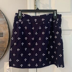 Charter Club Embroidered Anchor Skirt Skort sz 4P